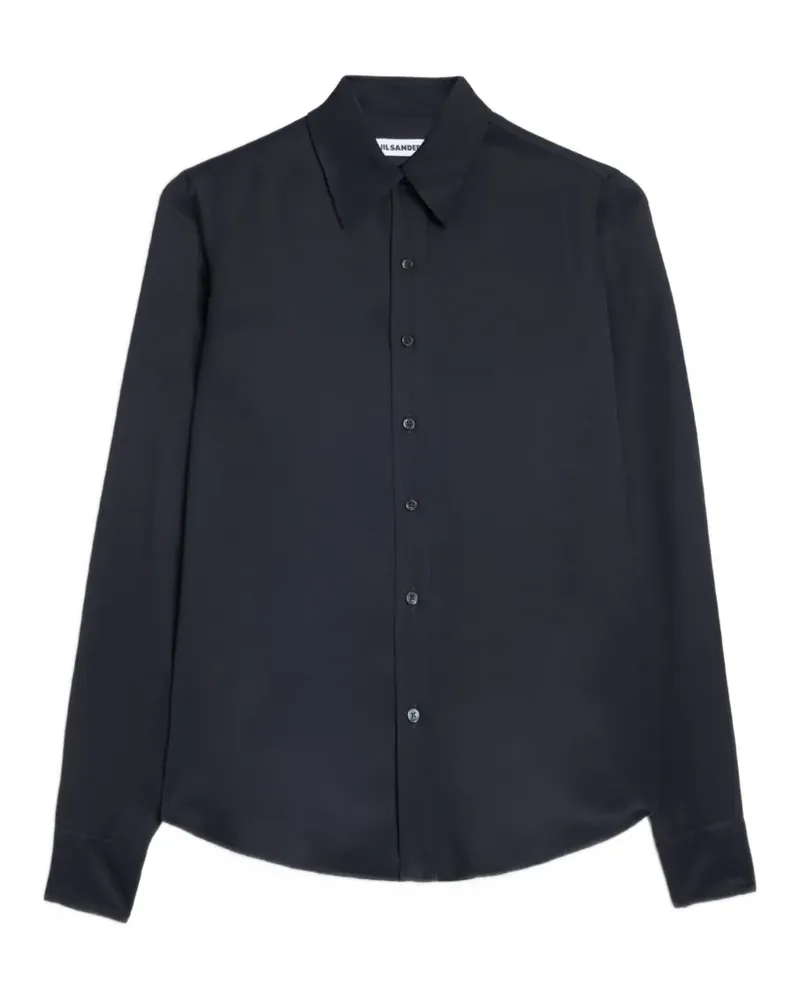Jil Sander fitted fluid shirt - Schwarz Schwarz