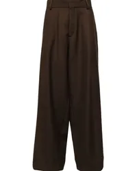 kolor Wide-Leg-Hose mit Faltendetail Braun