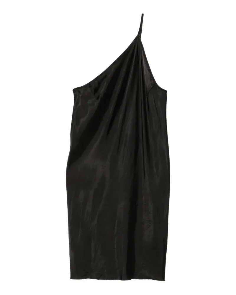 Rick Owens one-shoulder slip mini dress - Schwarz Schwarz