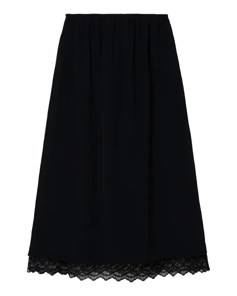 Simone Rocha Midirock mit Spitzenbesatz - Schwarz Schwarz