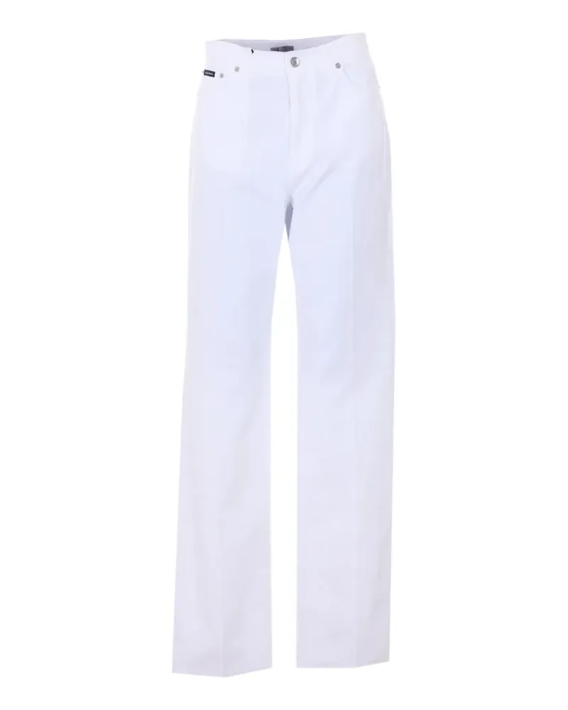 Dolce & Gabbana five-pocket logo jeans - Weiß Weiß