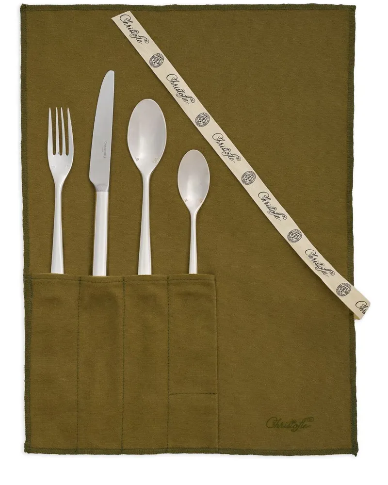 Christofle Mittelgroßes La Trousse Mood Besteck-Set - Silber Silber