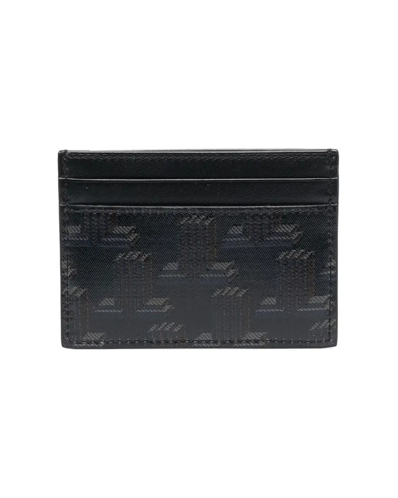 Lanvin Kartenetui mit Monogramm Schwarz