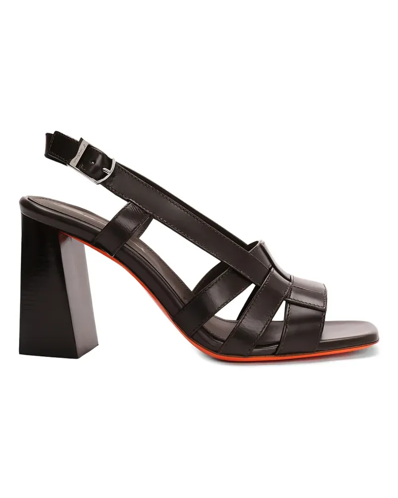 Santoni Venere Pumps mit gewebtem Riemen - Braun Braun