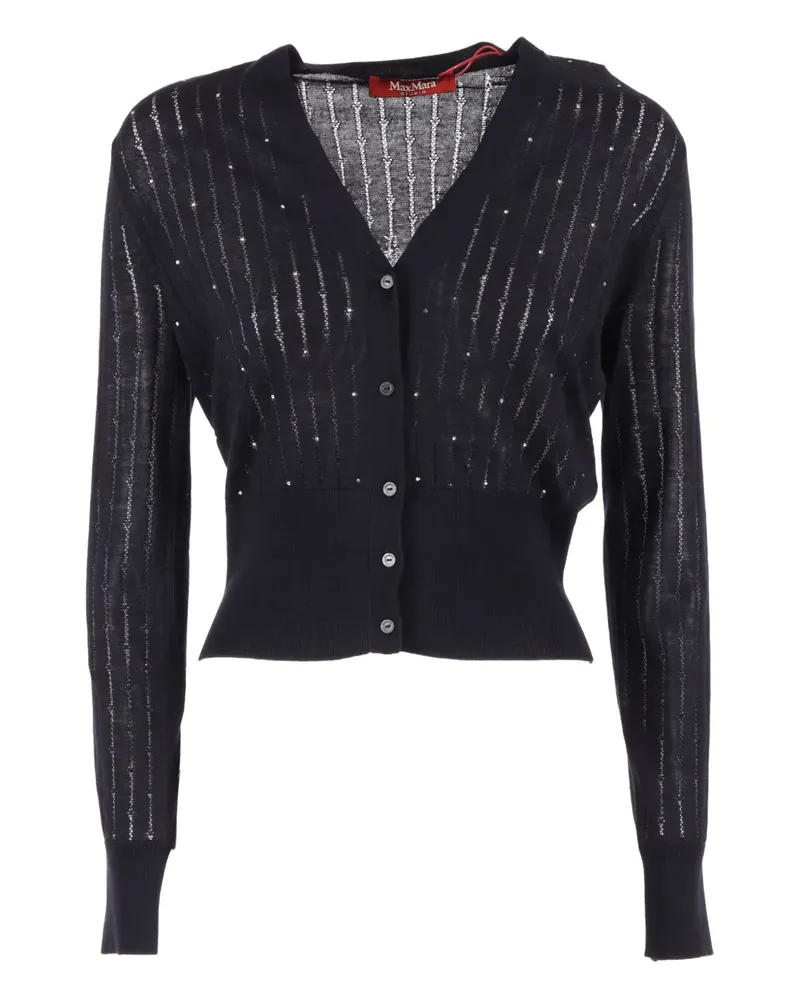 Max Mara Verzierter Nogara Cardigan - Blau Blau