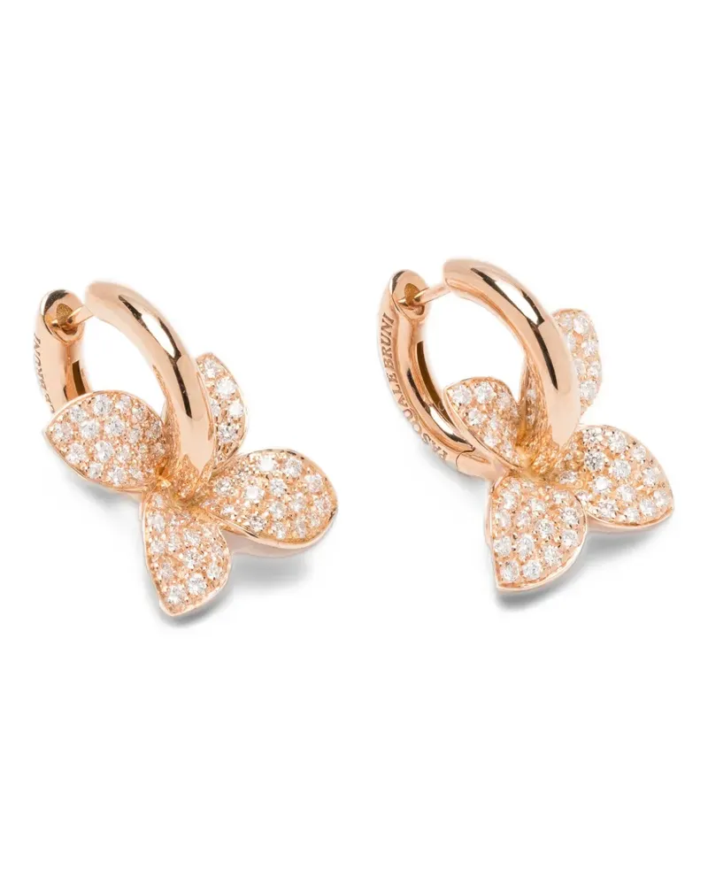 Pasquale Bruni Petit Garden diamond hoop earrings - Rosa Rosa
