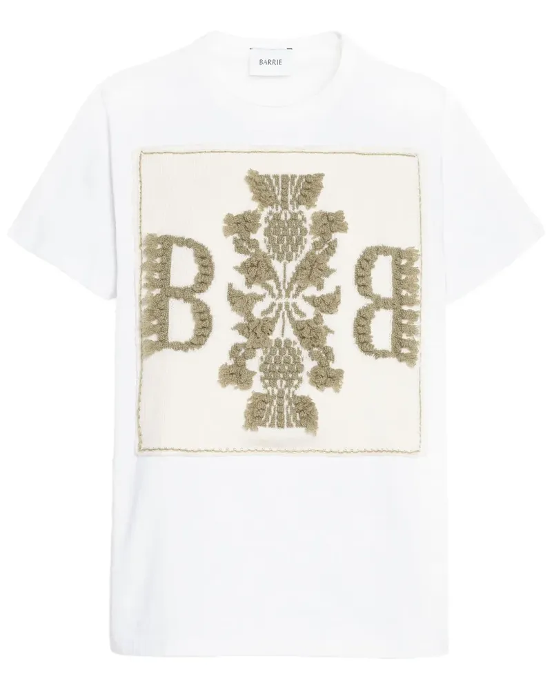 Barrie T-Shirt mit Logo-Stickerei - Weiß Weiß