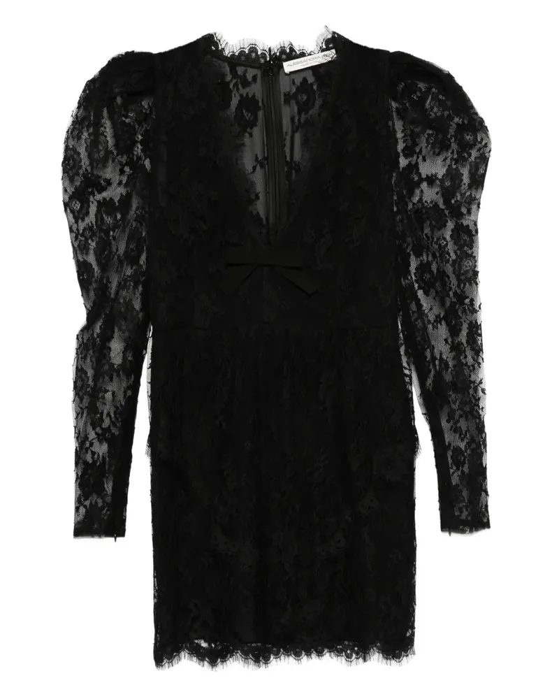 Alessandra Rich Minikleid aus Spitze - Schwarz Schwarz
