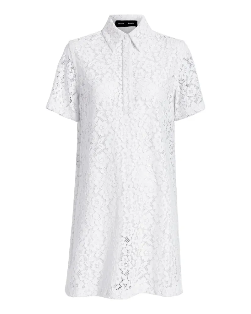 Proenza Schouler Rainer Minikleid - Weiß Weiß