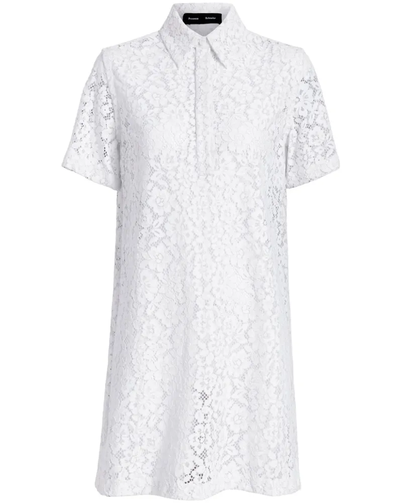 Proenza Schouler Rainer Minikleid - Weiß Weiß