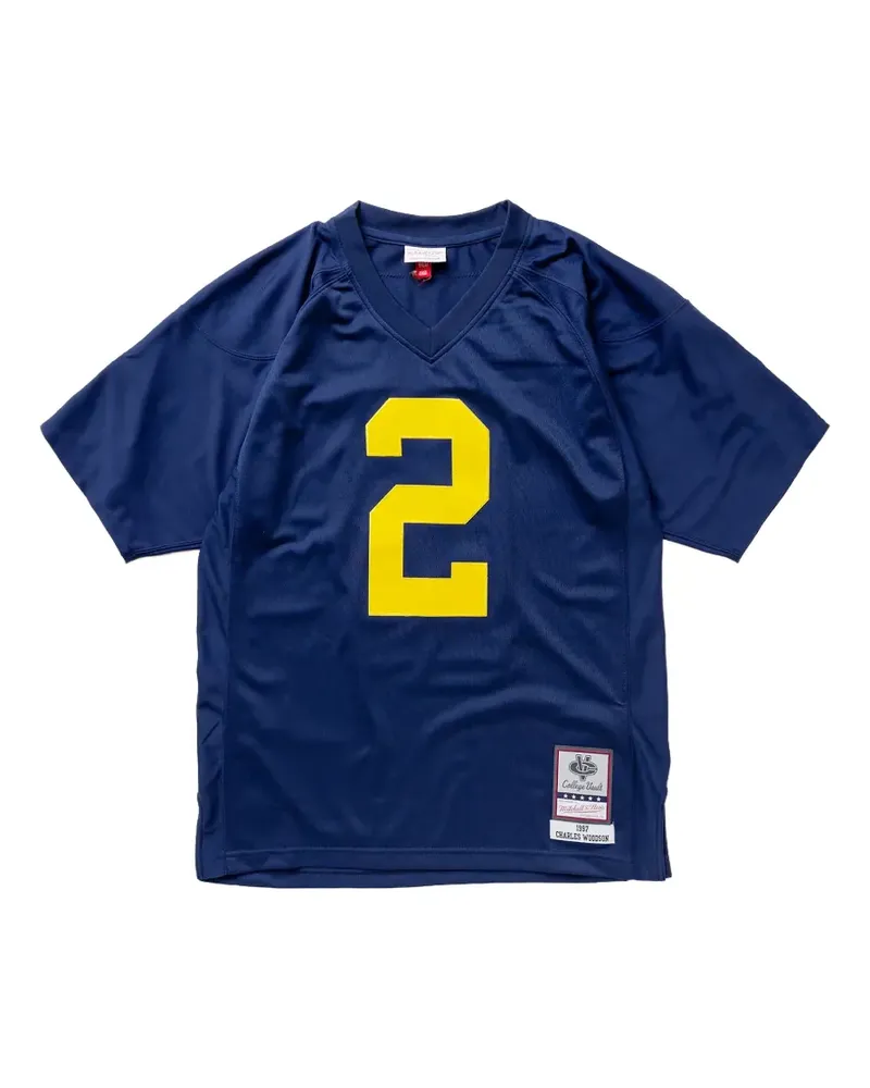 Mitchell & Ness x NCAA Charles Woodson 1997 Michigan T-Shirt - Blau Blau