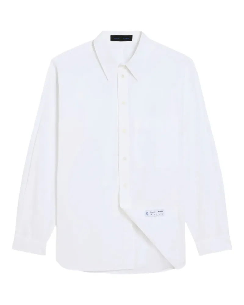 Proenza Schouler Simon poplin shirt - Weiß Weiß