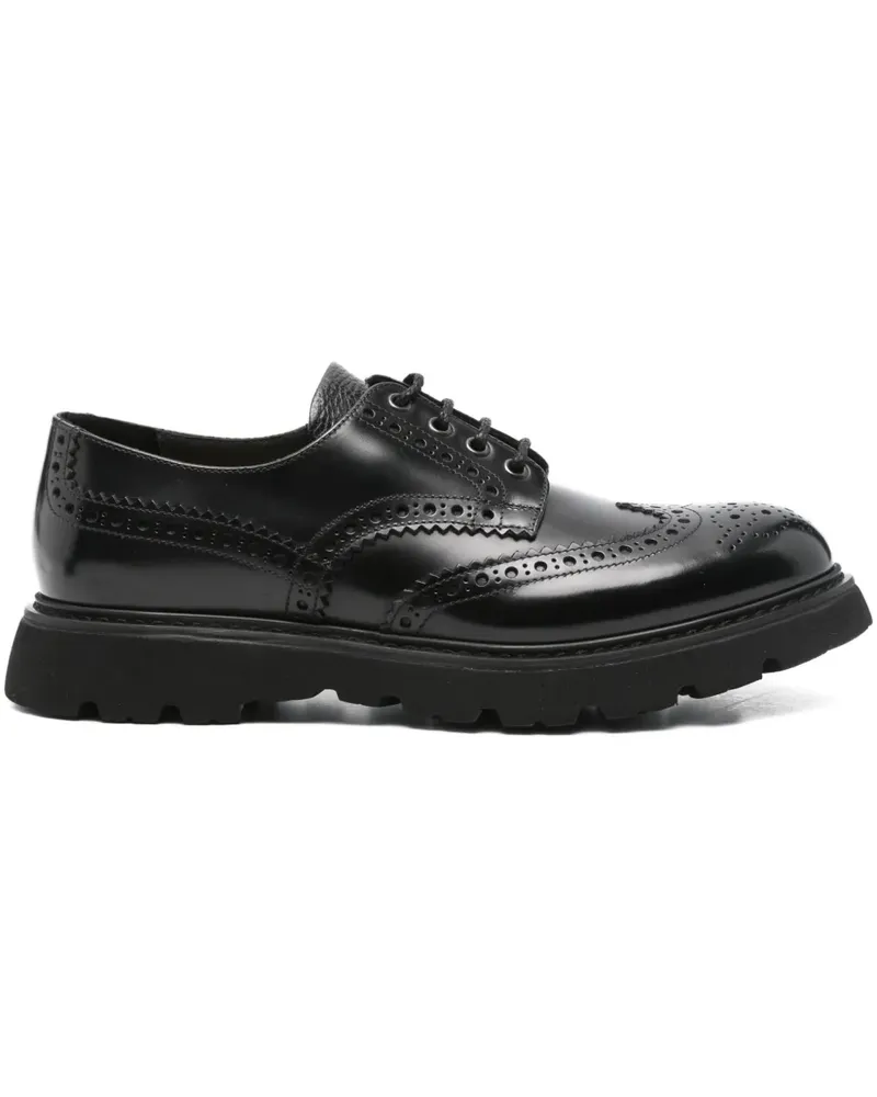 Doucal´s leather oxford shoes - Schwarz Schwarz