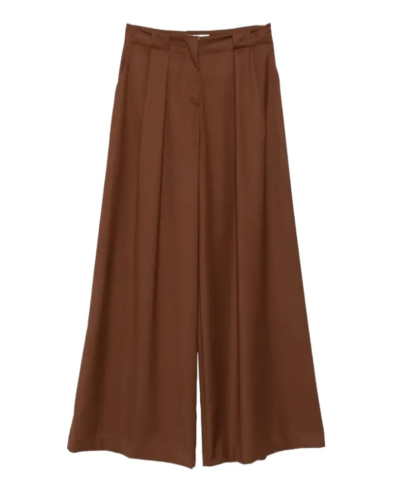 Ermanno Scervino pleated wide-leg trousers - Braun Braun