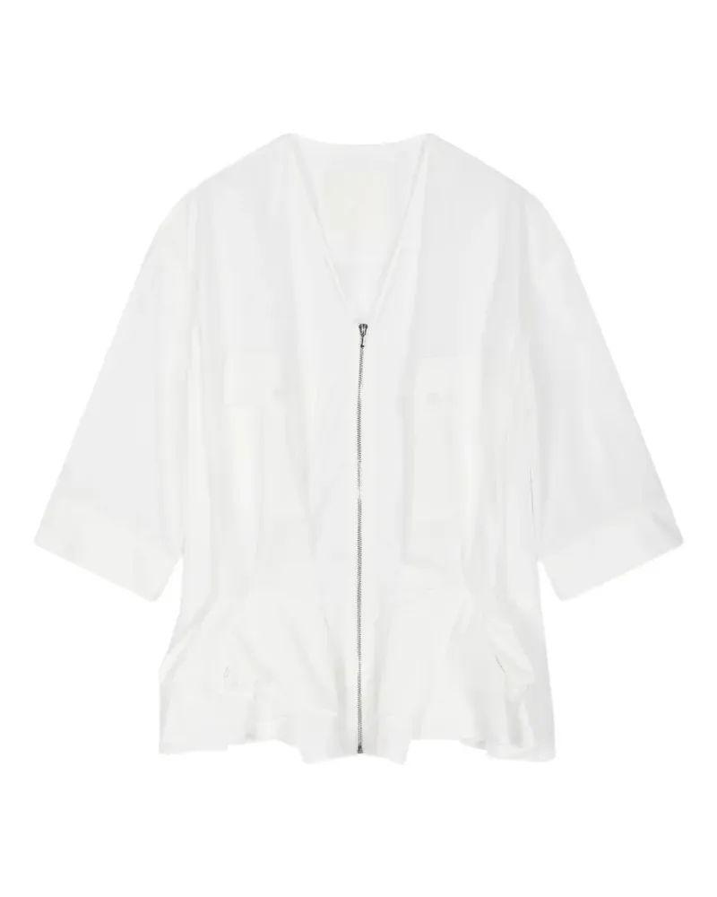 JNBY Jacke mit drapiertem Bund - Weiß Weiß