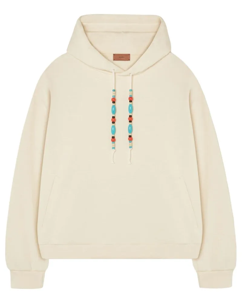 Alanui French Terry Kapuzenpullover - Nude Nude