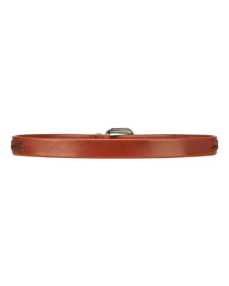 Fortela Clayton leather buckle belt - Braun Braun