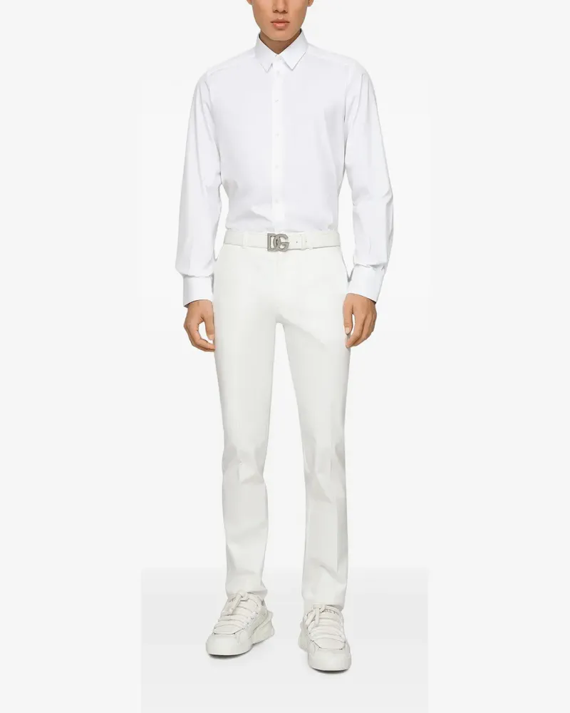 Dolce & Gabbana Langärmeliges Hemd - Weiß Weiß
