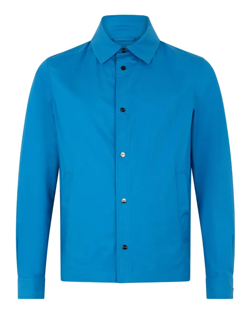 Herno button-front shirt jacket - Blau Blau