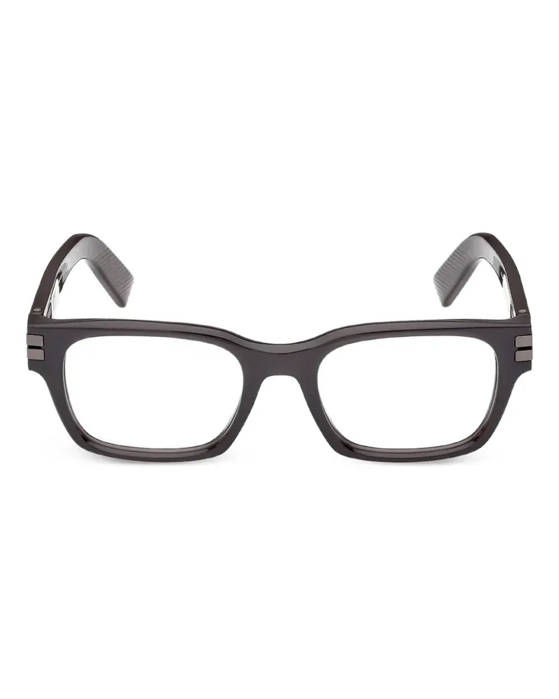 Ermenegildo Zegna Brille mit eckigem Gestell - Grau Grau