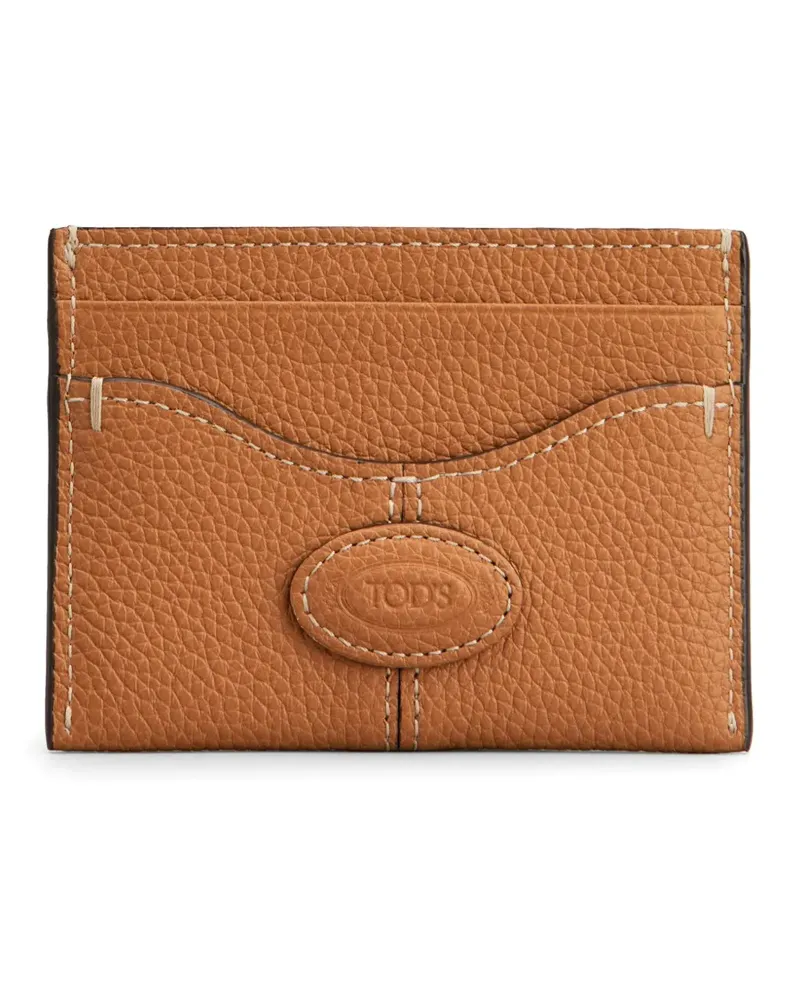 TOD'S Kartenetui mit Logo-Applikation - Braun Braun