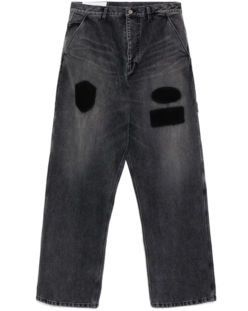AMBUSH Jeans mit grafischem Print - Schwarz Schwarz