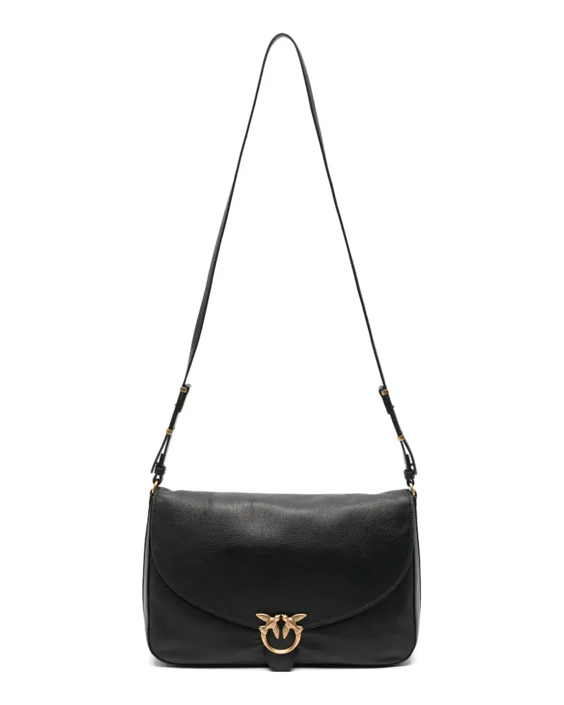 Pinko Love Birds Schultertasche - Schwarz Schwarz