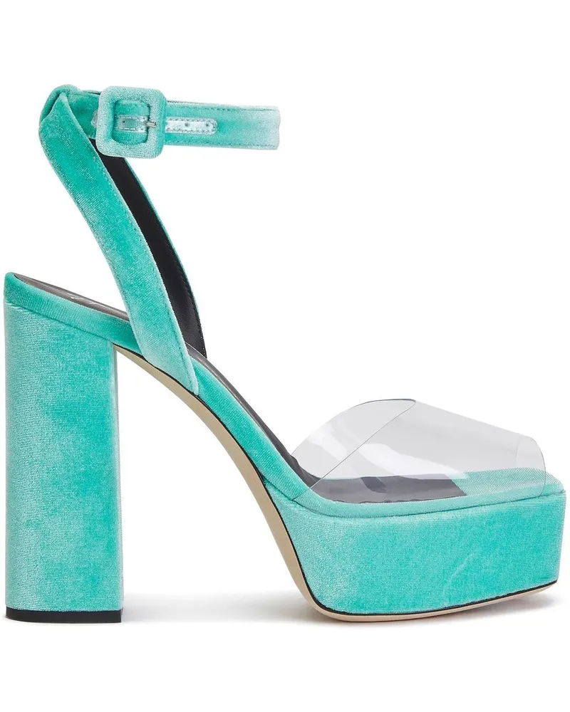 Giuseppe Zanotti New Betty Plexi Sandalen 120mm - Blau Blau