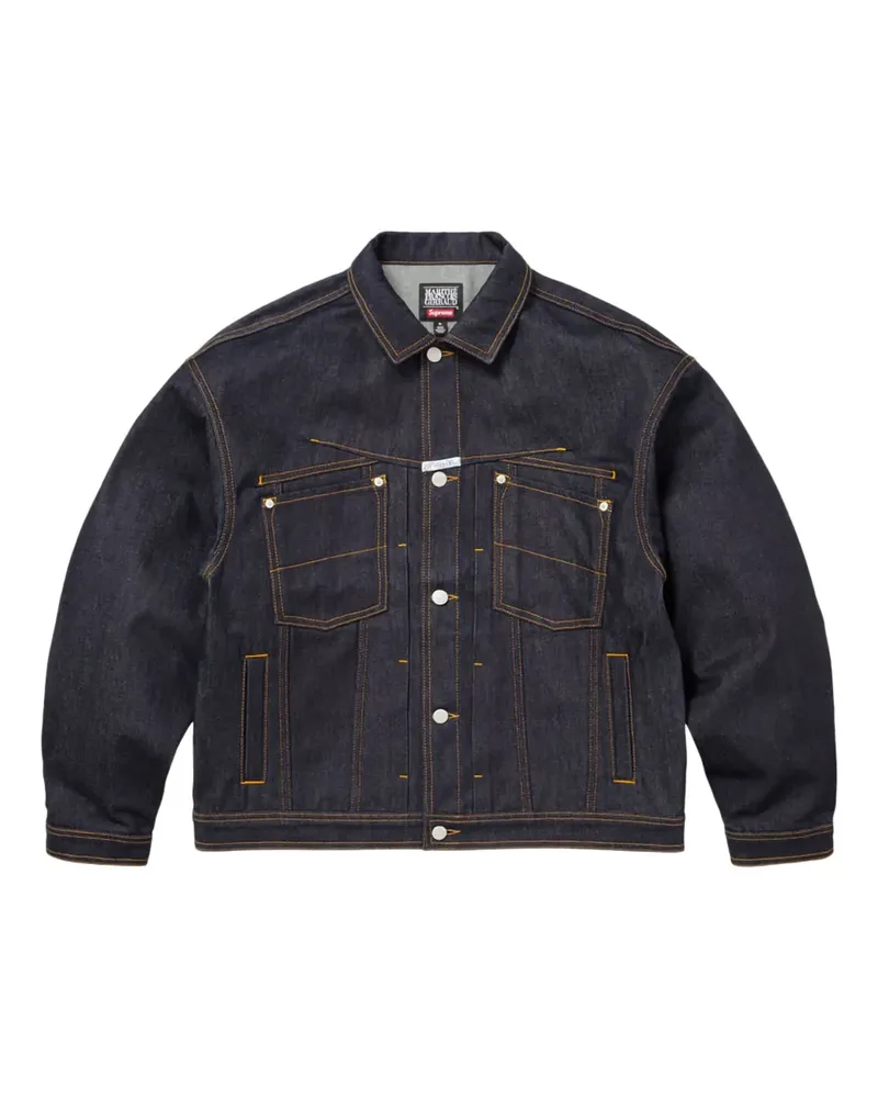 Supreme Being x Marithé+François Girbaud X-Seam Jacke - Blau Blau