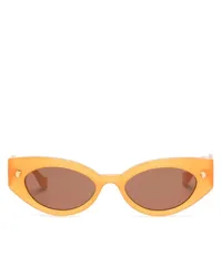 Nanushka Azalea Sonnenbrille mit ovalem Gestell Orange