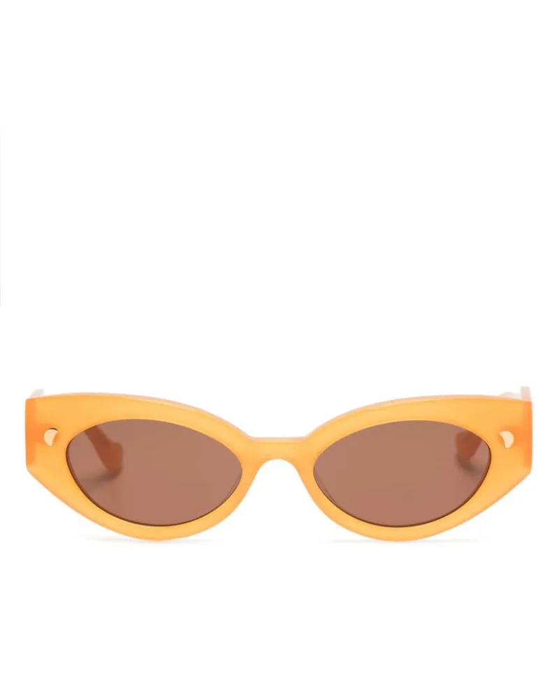Nanushka Azalea Sonnenbrille mit ovalem Gestell - Orange Orange