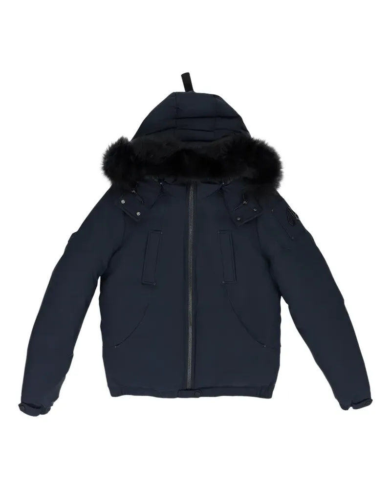 Moose Knuckles zip-up hooded jacket - Blau Blau