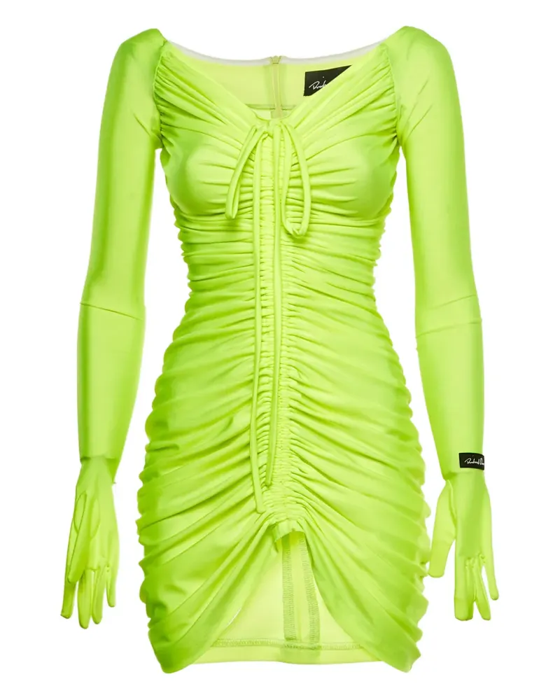 Richard Quinn gloves-detail mini dress - Grün Grün