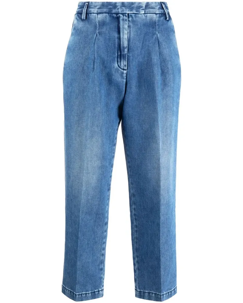 Jacob Cohën Diane Cropped-Hose - Blau Blau