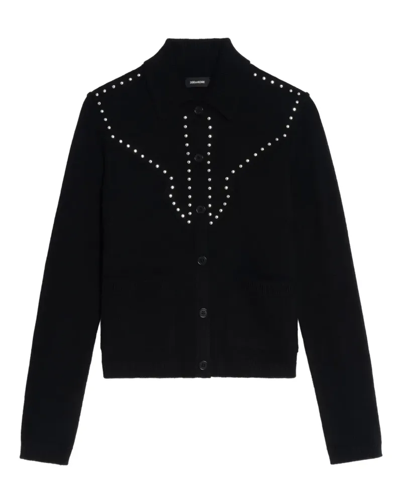 Zadig & Voltaire Cardigan mit Nieten - Schwarz Schwarz