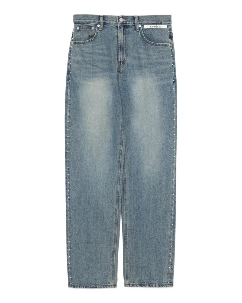 KIMHEKIM Oberteil mit Kunstperlen - Blau Blau