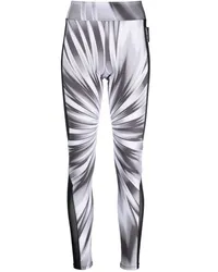 Philipp Plein Leggings mit hohem Bund Weiß