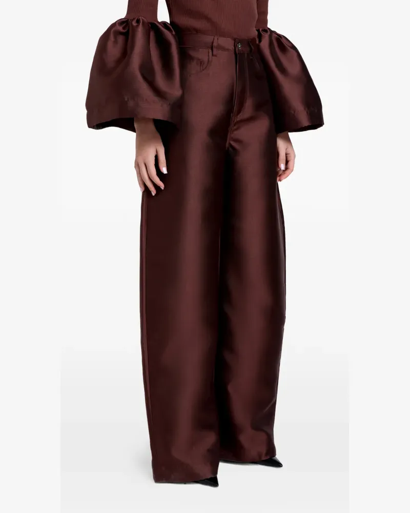 Marques ' Almeida Weite Hose mit Gürtelschlaufe - Braun Braun