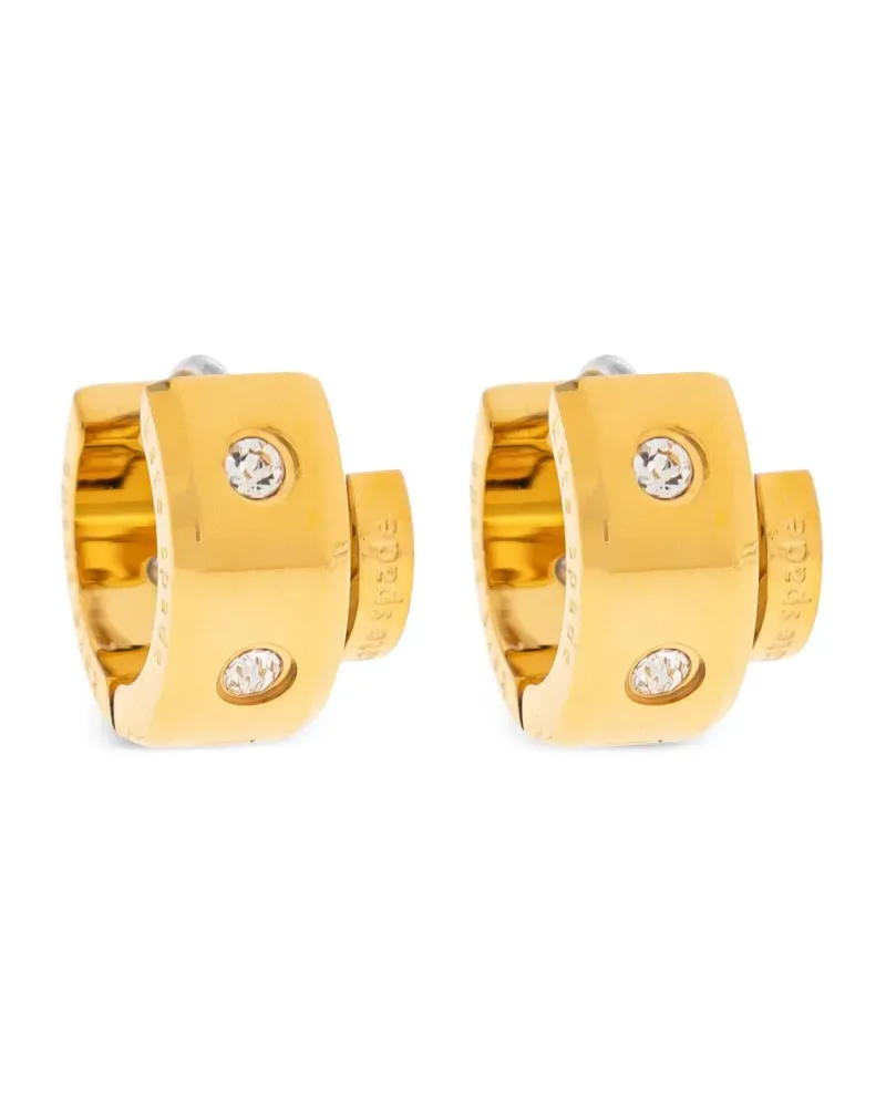 Kate Spade Creolen mit Kristallen - Gold Gold