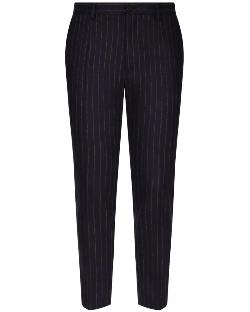 Dolce & Gabbana Gestreifte Hose - Schwarz Schwarz