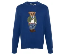 Intarsien-Pullover mit Polo Bear