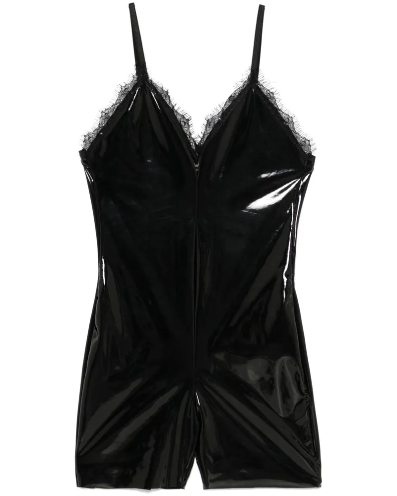 ALCHEMY x Lia Aram Playsuit mit Spitzenbesatz - Schwarz Schwarz