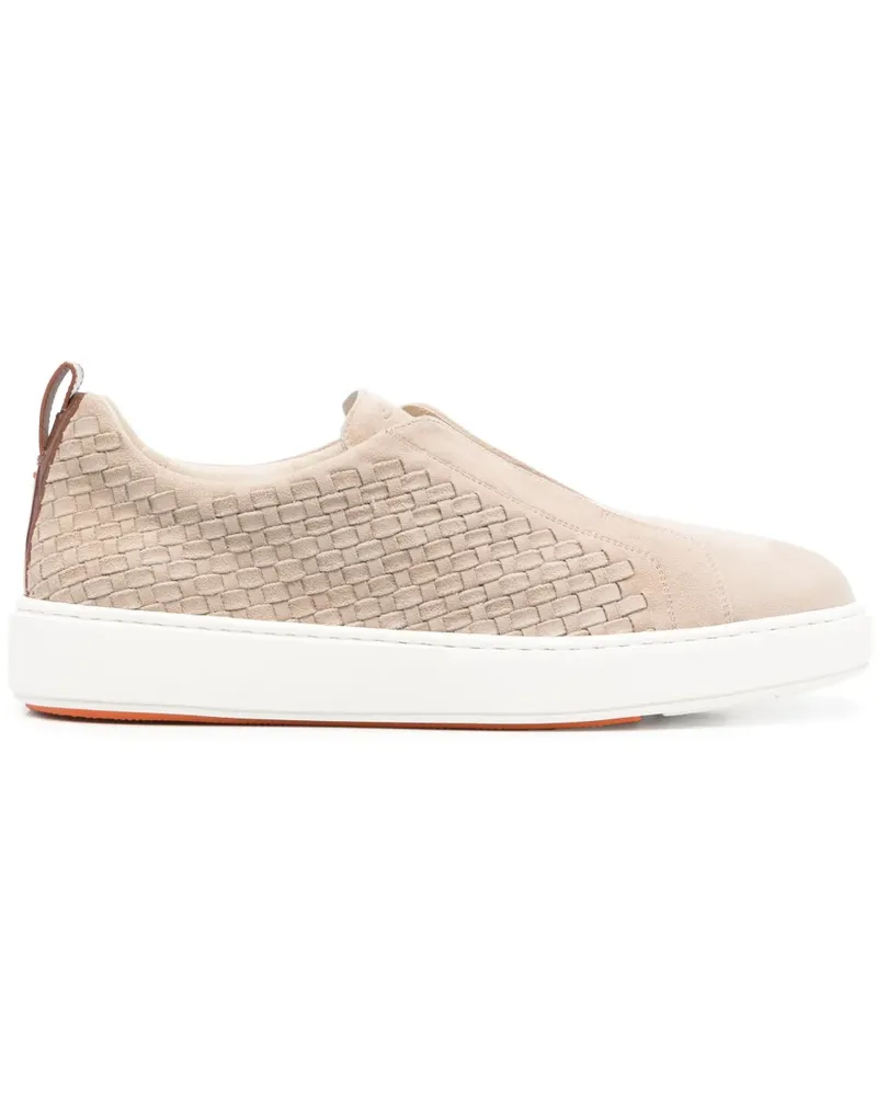Santoni Wave Sneakers - Nude Nude