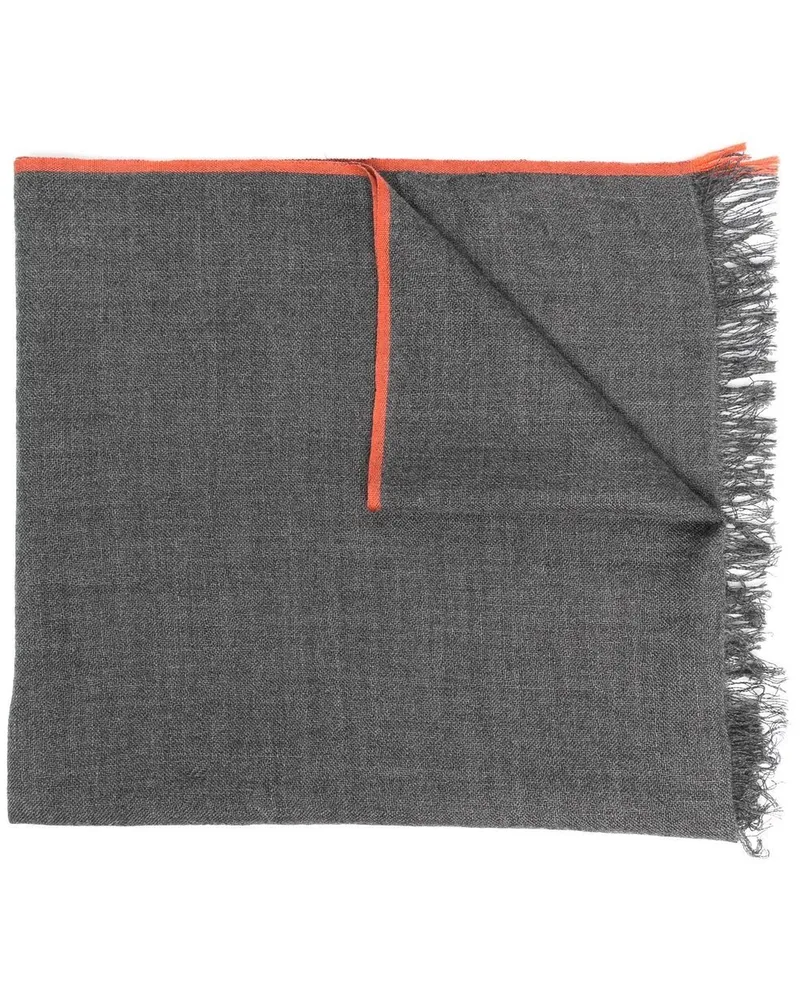 Brunello Cucinelli Schal mit Fransen - Grau Grau