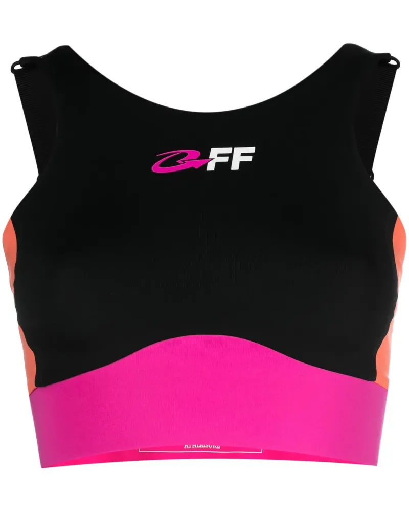OFF-WHITE Cropped-Top - Schwarz Schwarz