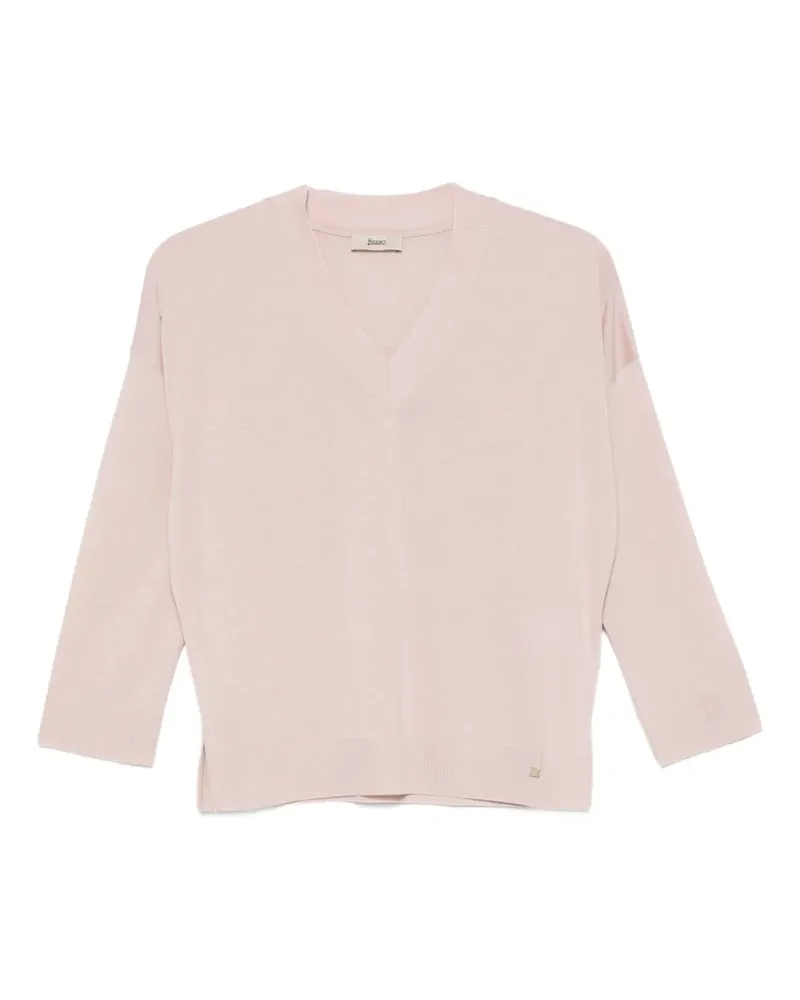 Herno V-neck sweater - Rosa Rosa