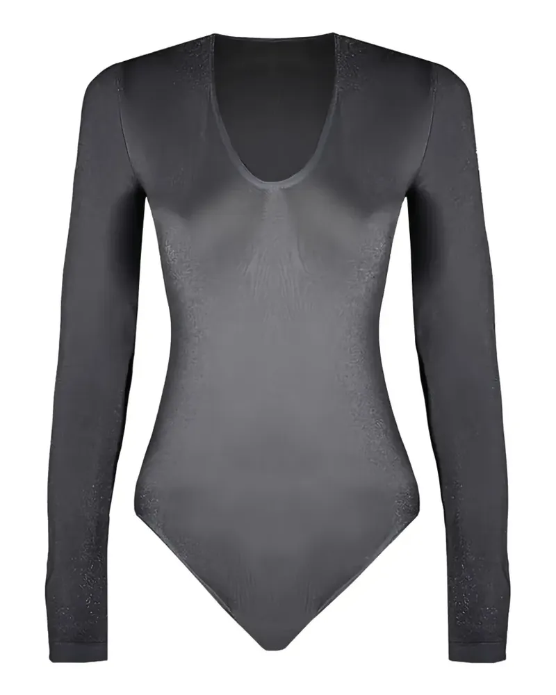 Wolford Langärmeliger Body - Schwarz Schwarz