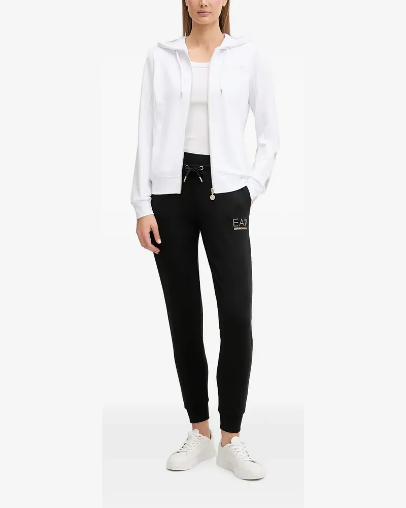 EA7 logo-embellished tracksuit - Weiß Weiß