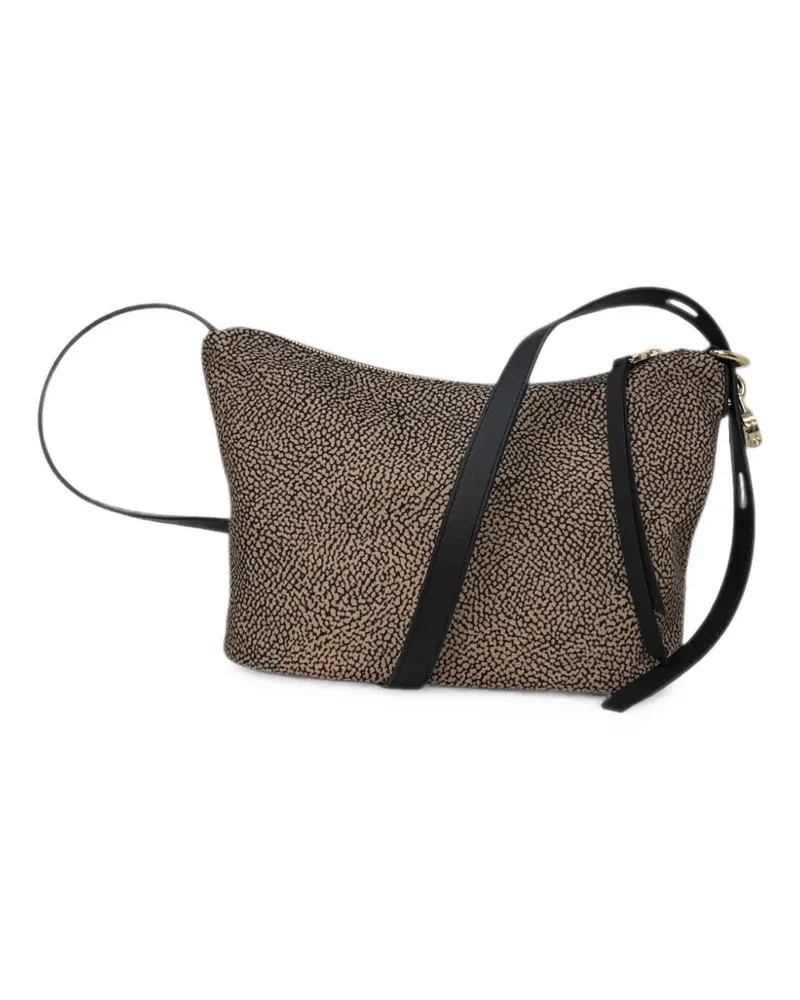 Borbonese small Prive shoulder bag - Nude Nude