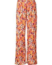 MSGM Hose mit blumigem Print Orange